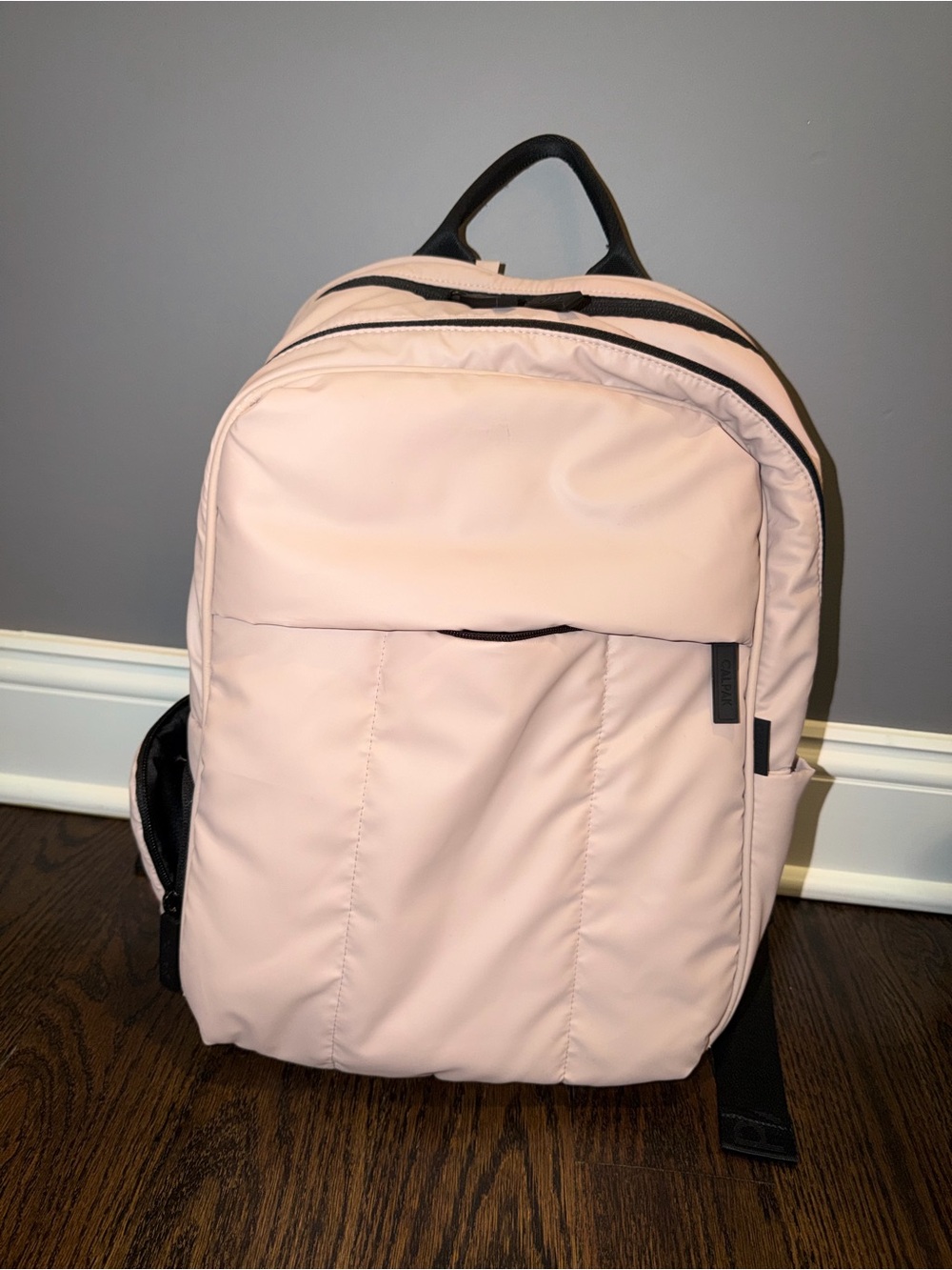 Calpak Luka Blush Pink laptop Backpack